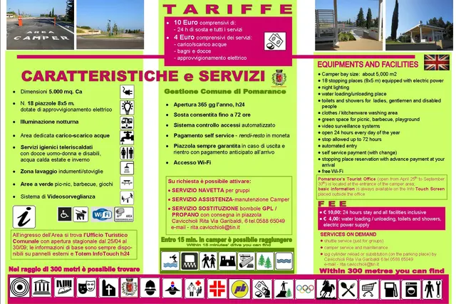 Area Camper del Comune di Pomarance